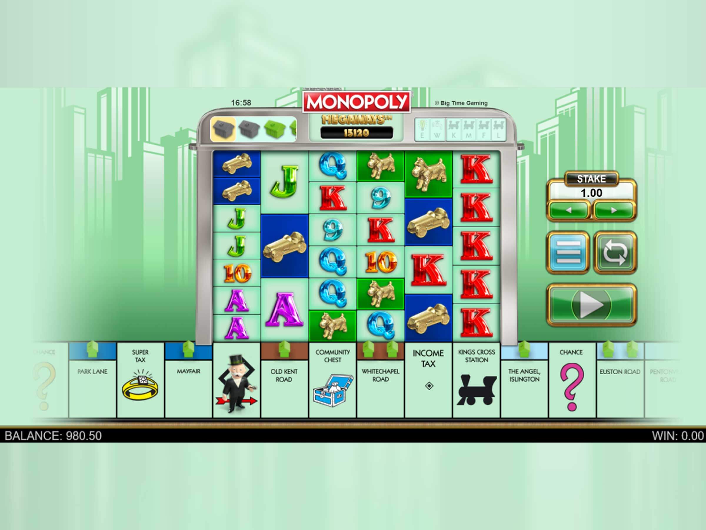 Monopoly Megaway Online Pokie